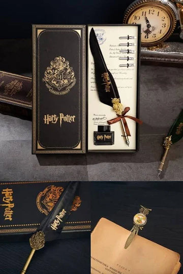 Harry Potter Tüylü Mürekkepli Divit Kalem Seti