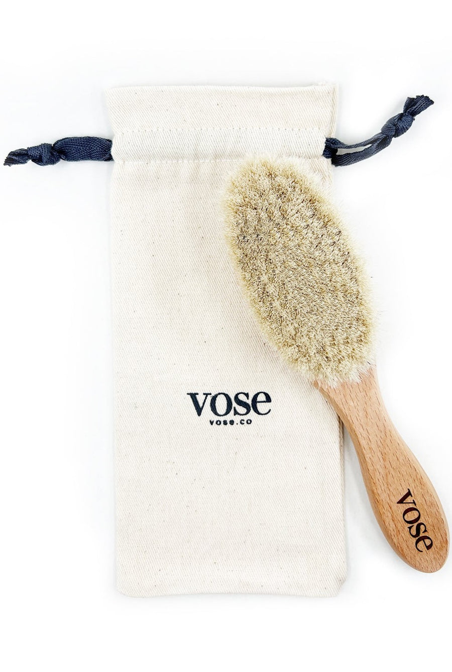 Vose Natural Baby Hair Brush(Keçi kılı Bebek Fırçası) Kılıflı