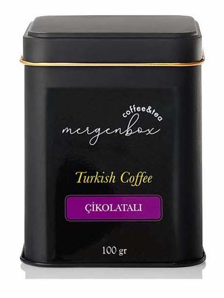 MERGEN COFFEE & TEA ÇİKOLATALI TÜRK KAHVESİ TENEKE KUTU 100 gr